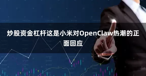 炒股资金杠杆这是小米对OpenClaw热潮的正面回应